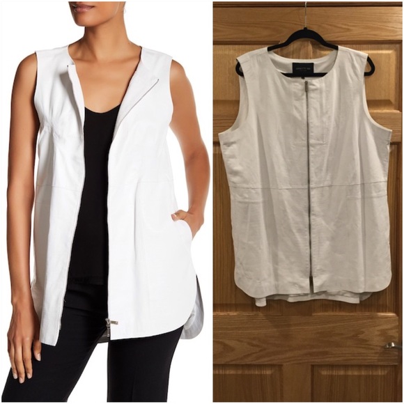 Lafayette 148 New York Jackets & Blazers - Lafayette 148 NY Athena Embossed real Leather Vest
